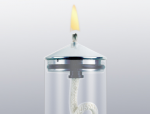 Transparent candle